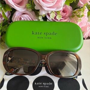 Kate Spade Ellison 57MM Rectangle Sunglasses Hello Sunshine New